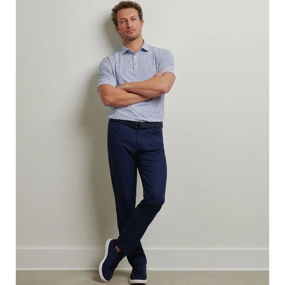 Peter Millar EB66 Performance Golf Pants Navy Men’s 36x32 Altered 29.5” 5 Pocket